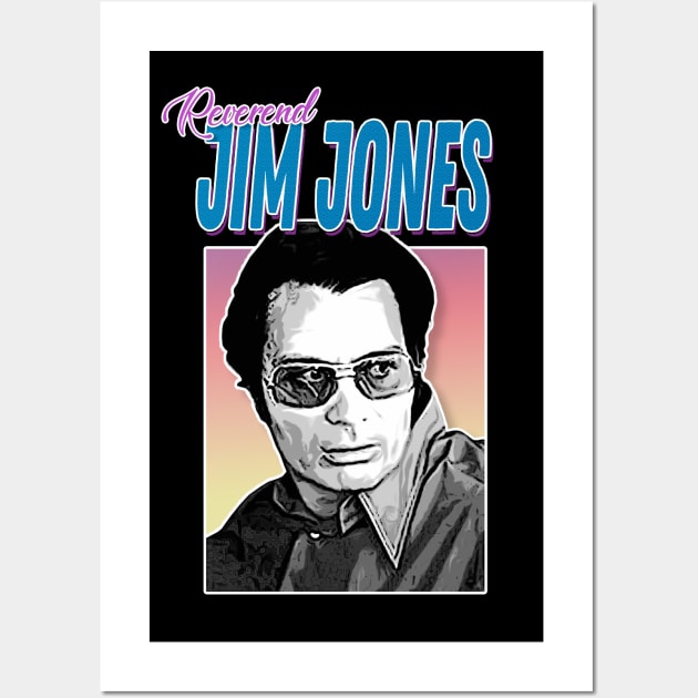 Reverend Jim Jones/Jonestown Massacre Aesthetic Tribute Design Wall Art by DankFutura